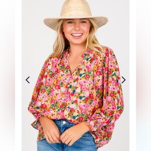 Entro The Bloom Top NWT size M
